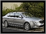 Skoda Superb, Bok, Srebrna, Prawy